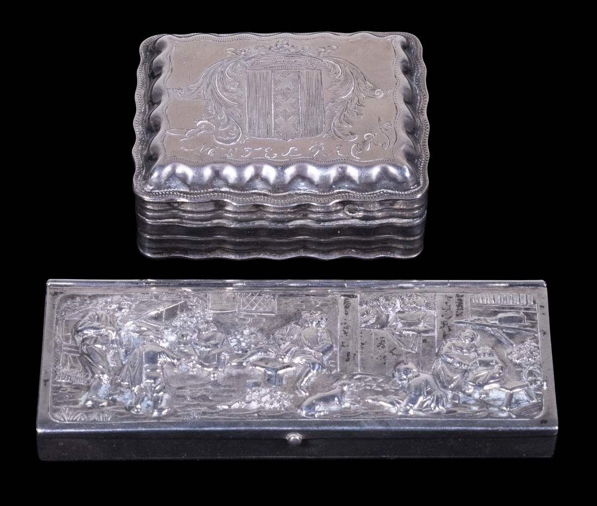 DUTCH SILVER BOXES Lot of 2 833 Silver 302590