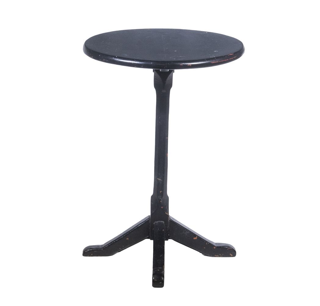 PAINTED CANDLESTAND Black Painted 3025a4