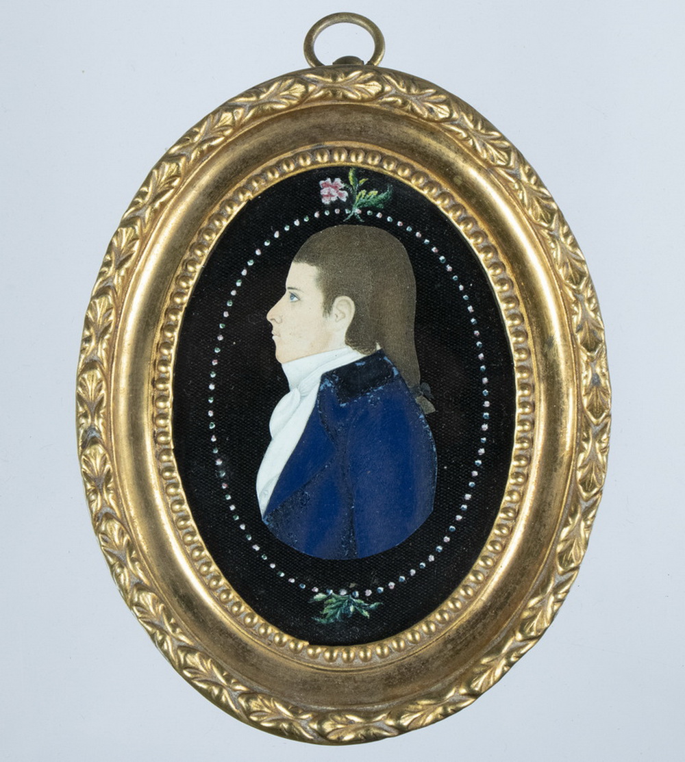 18TH C OVAL MINIATURE PORTRAIT 3025aa