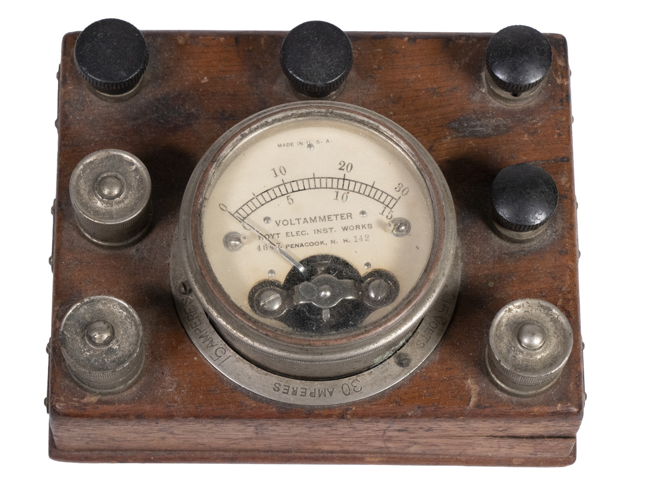 OLD VOLTMETER Voltammeter, Hoyt Electric