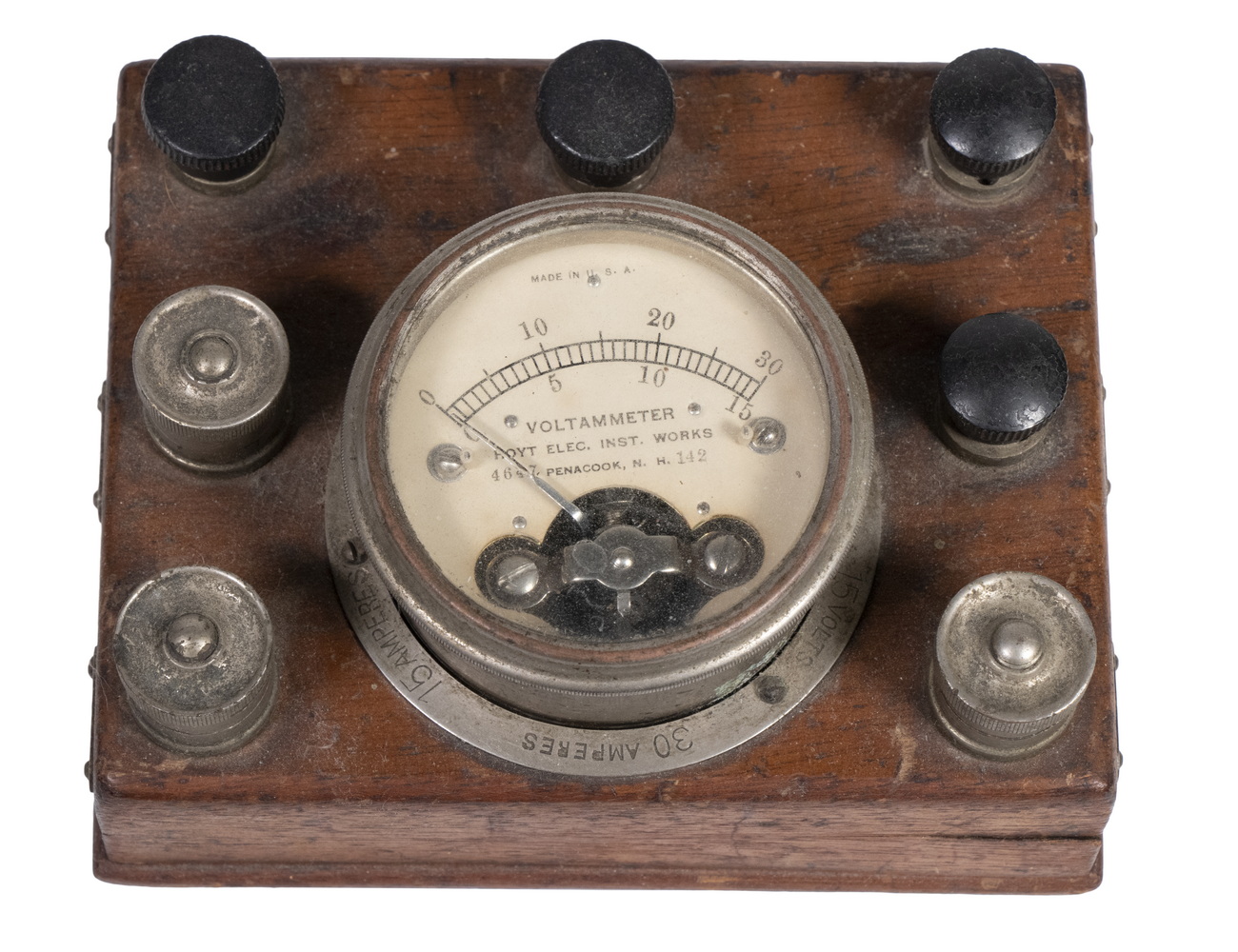 OLD VOLTMETER "Voltammeter", Hoyt