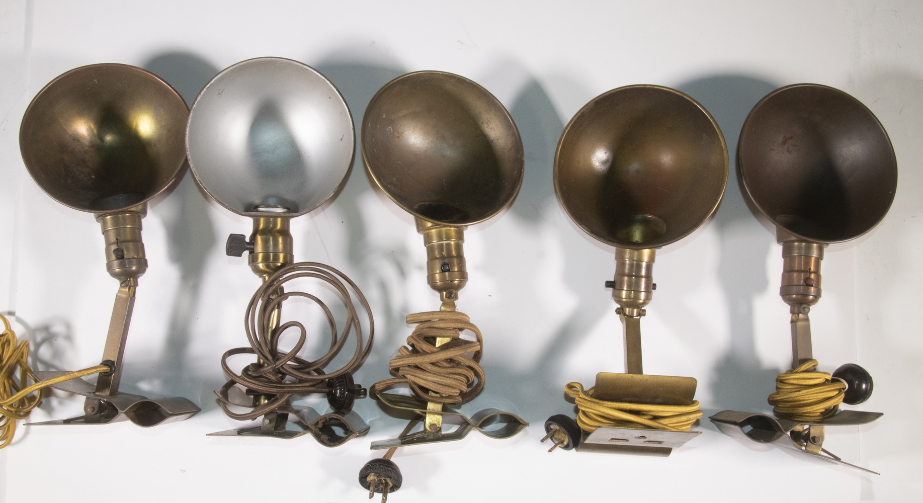 VINTAGE CLIP-ON ELECTRIC LAMPS