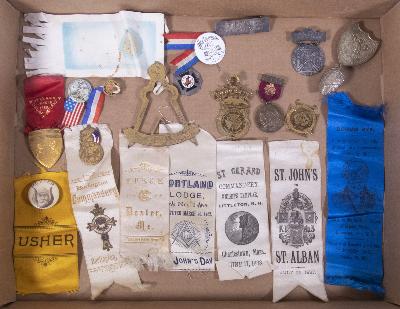 FRATERNAL RIBBONS BADGES COLLECTION 3025e2