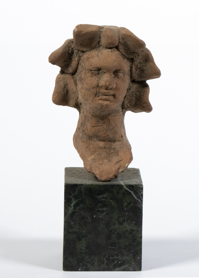 ANCIENT GREEK TERRACOTTA HEAD Hellenistic 30263d