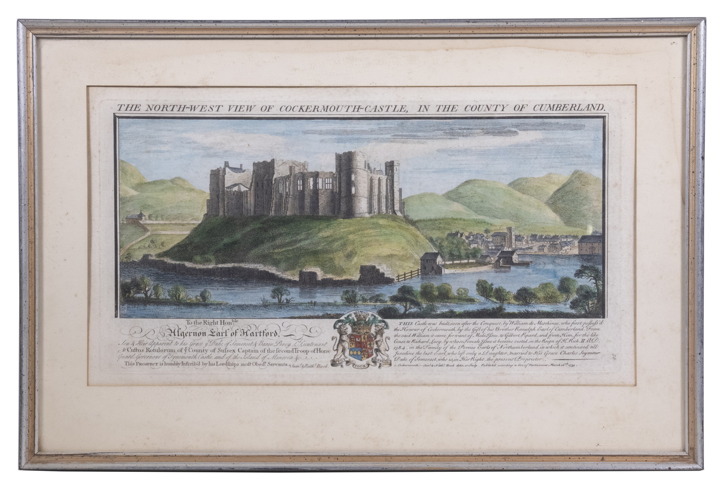 18TH C HANDCOLORED ENGRAVING OF 30267d