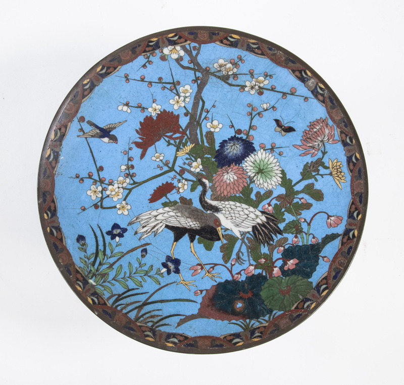 JAPANESE CLOISONNE CHARGER Meiji 302691