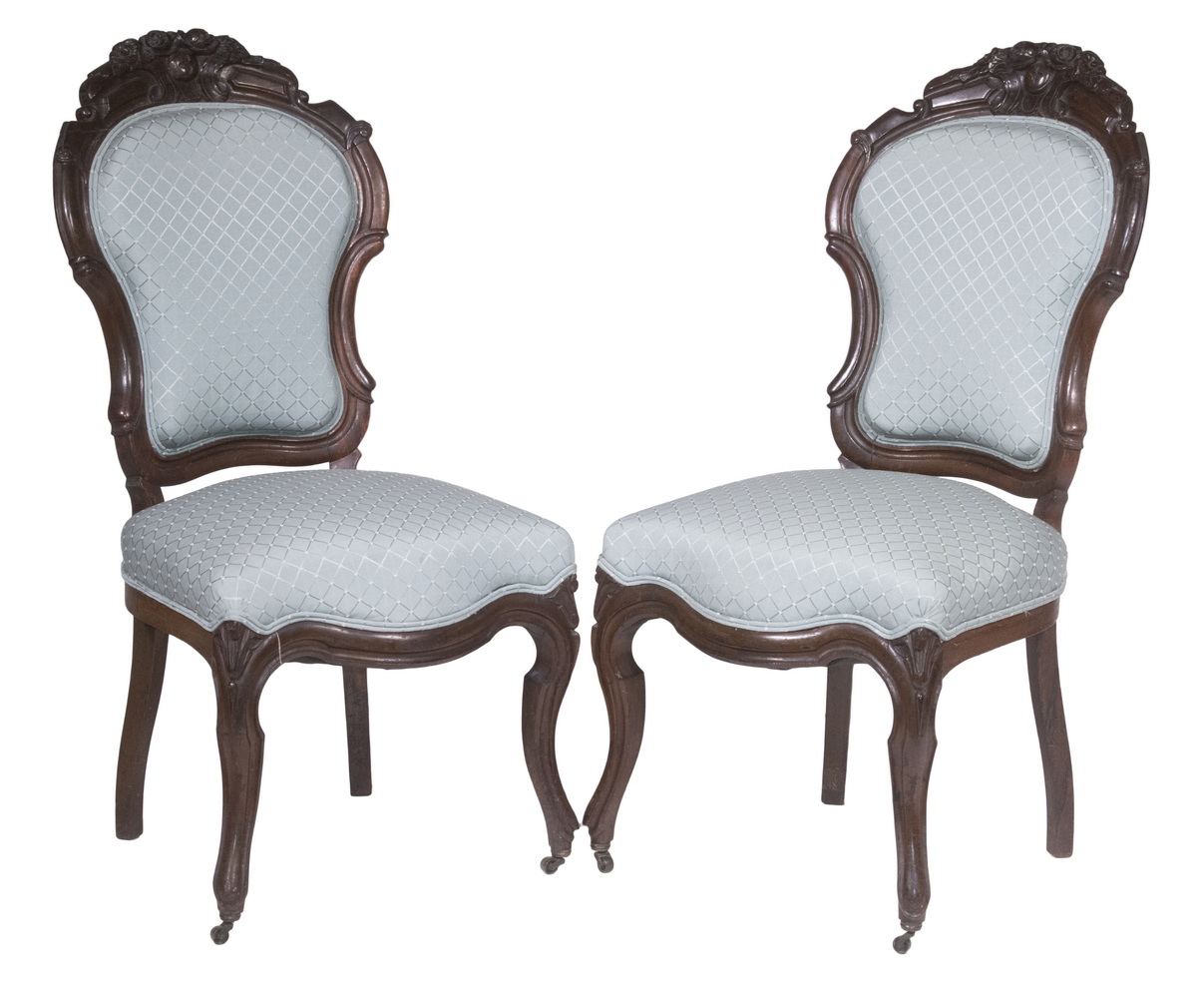 PR ROSEWOOD SIDE CHAIRS Pair of 3026c2