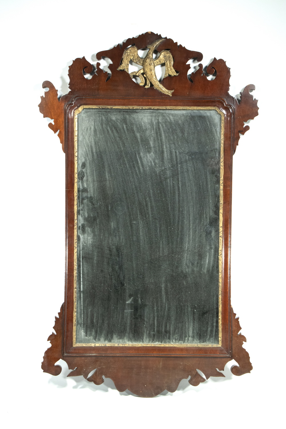 CHIPPENDALE MIRROR Mahogany Early 30274c