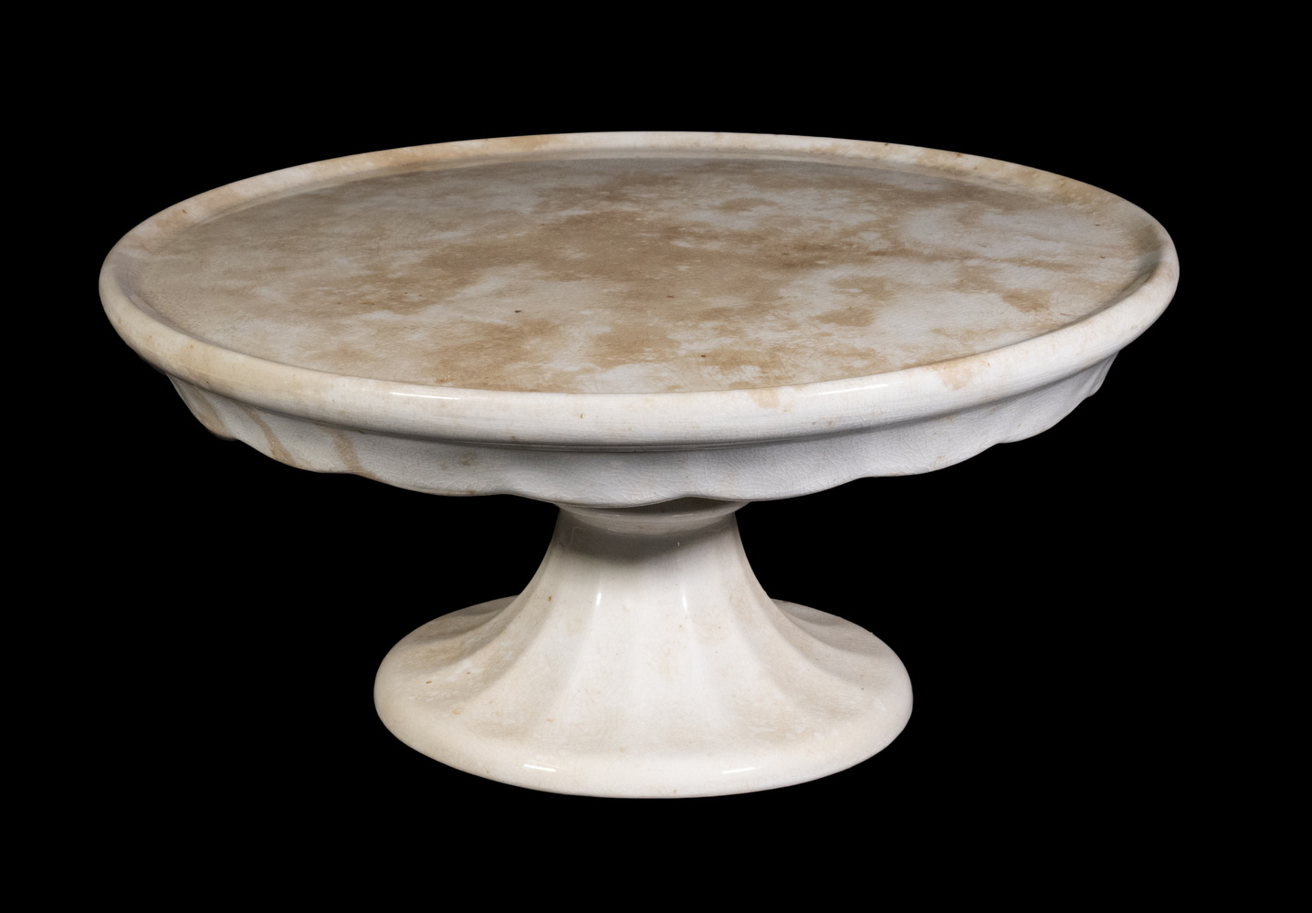 ENGLISH IRONSTONE CAKE STAND Large 19th