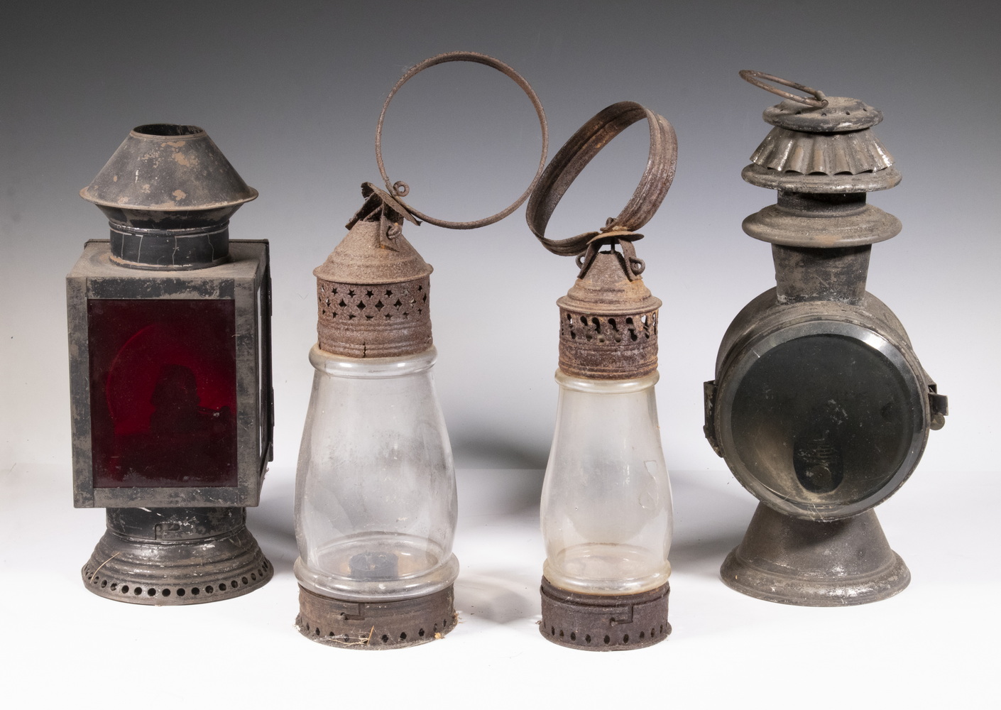 (4) ANTIQUE LANTERNS Including: