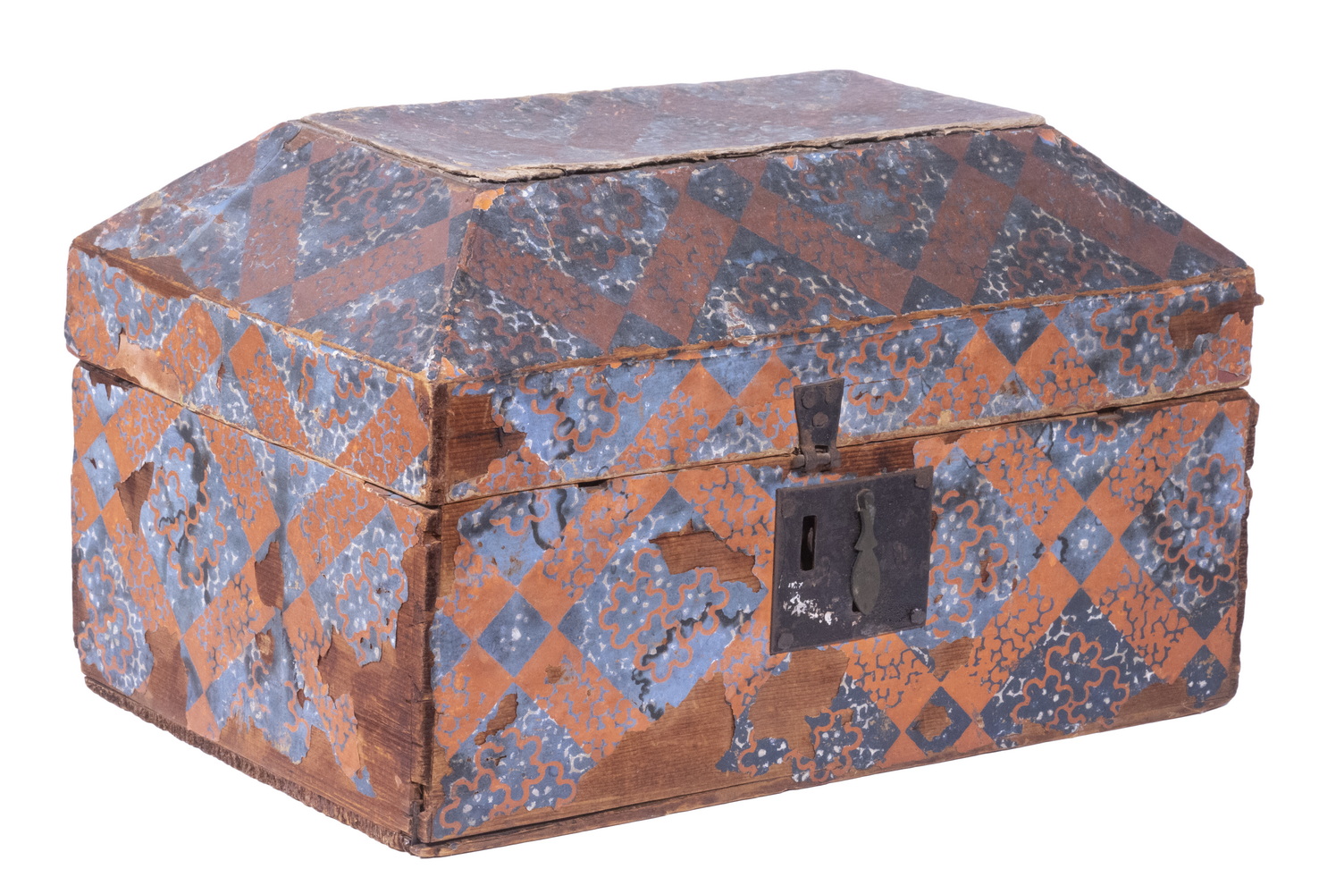 PINE WALLPAPER BOX 19th c. American