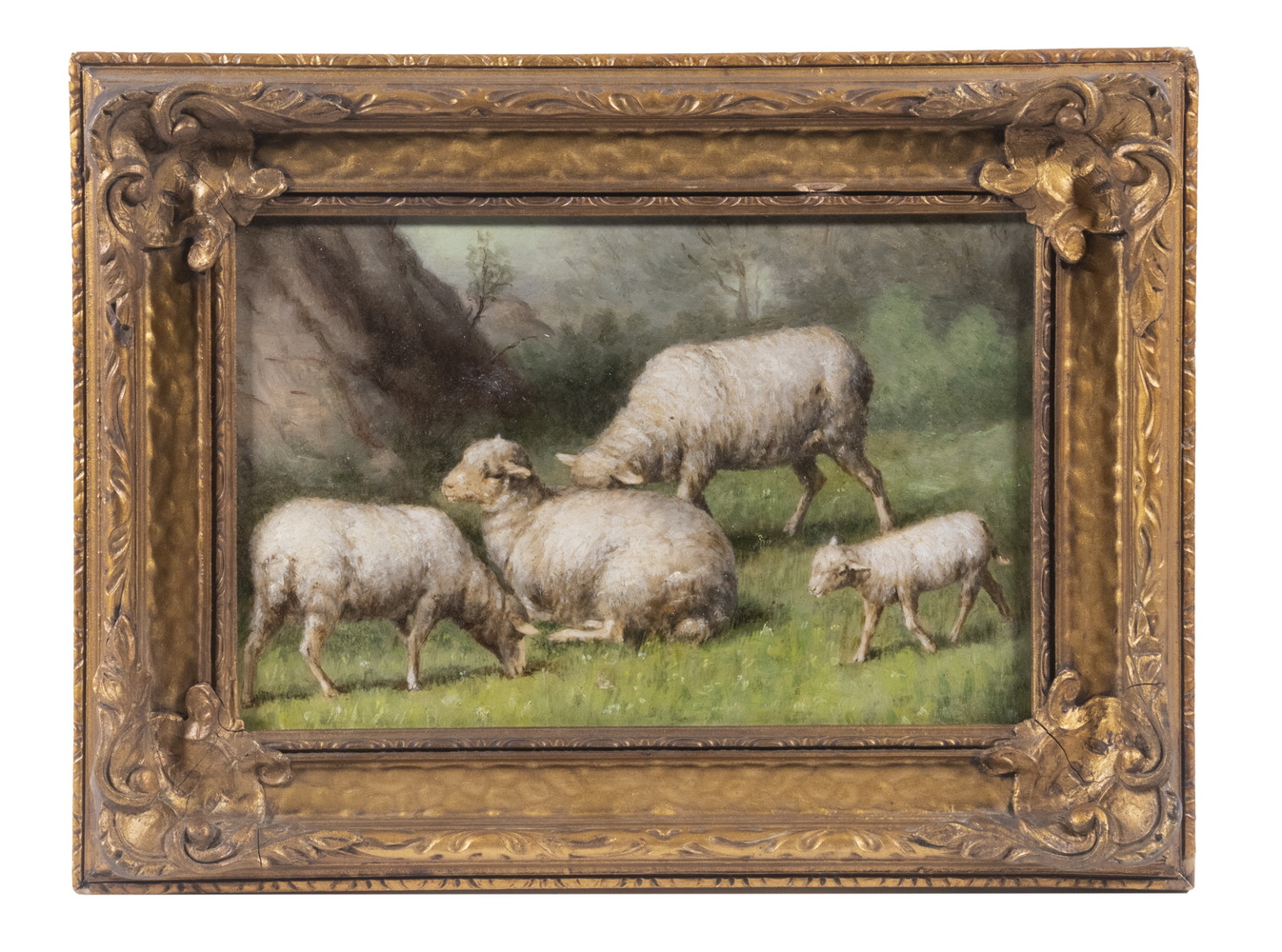 LATE 19TH C PASTORAL PAINTING Four