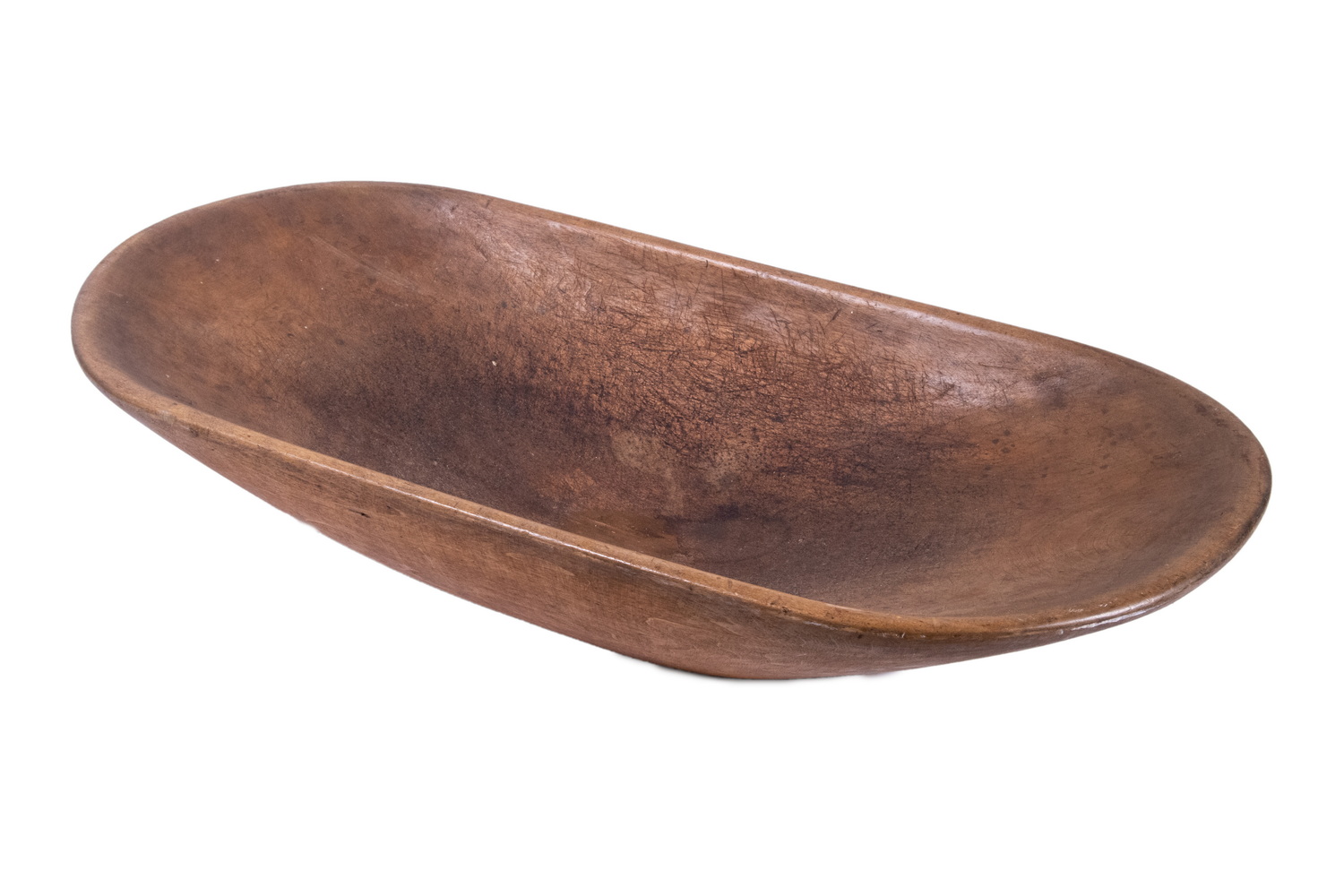 OVAL WOODEN TRENCHER 19th c Carved 3027c9