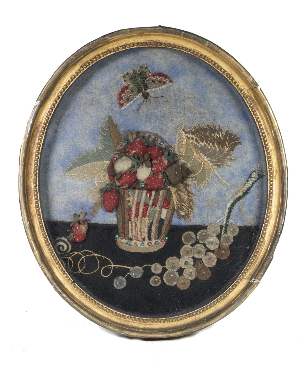 EARLY 19TH C. AMERICAN OVAL FRAMED