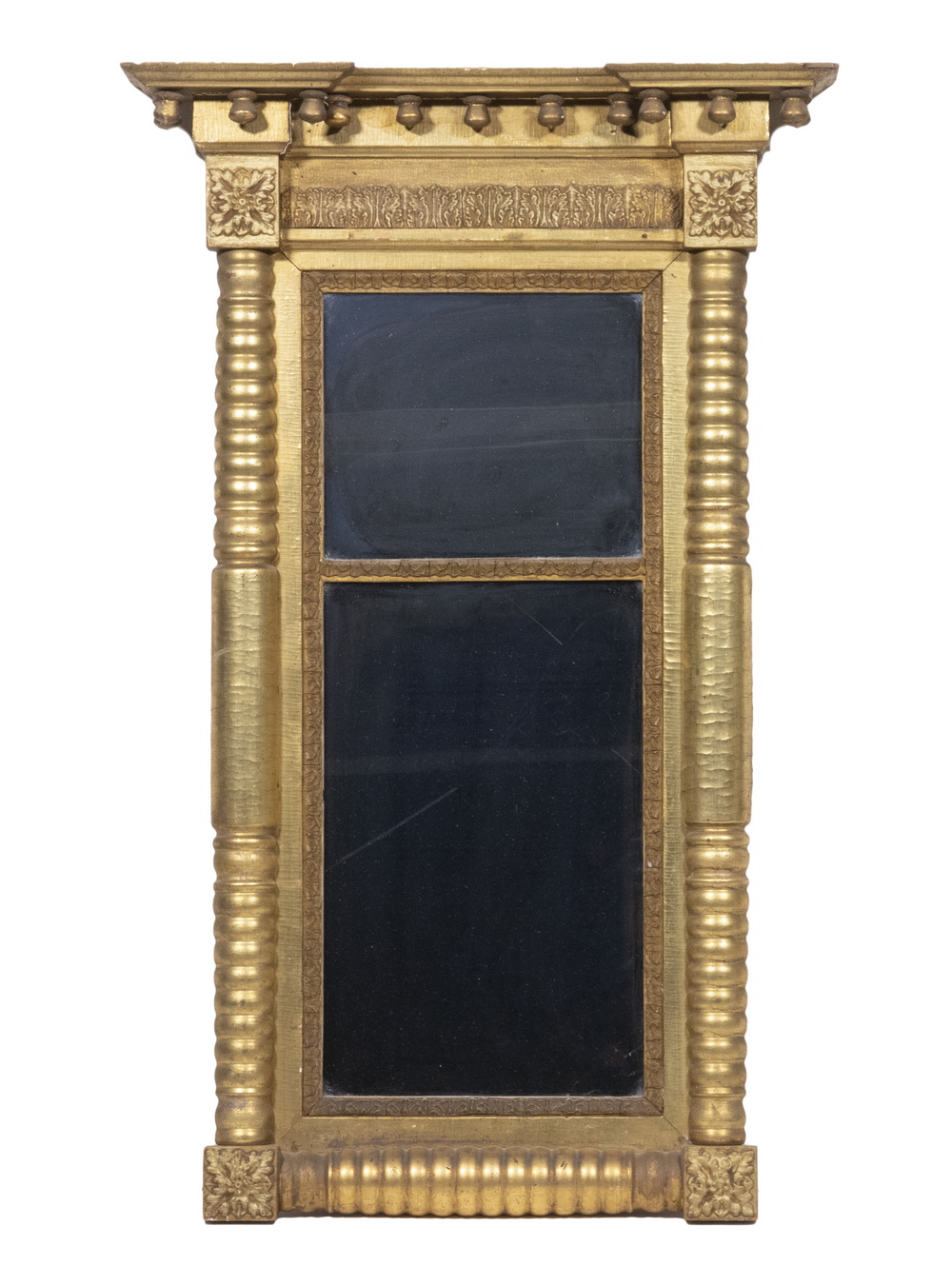FEDERAL PERIOD GILT FRAMED TWO-PANEL