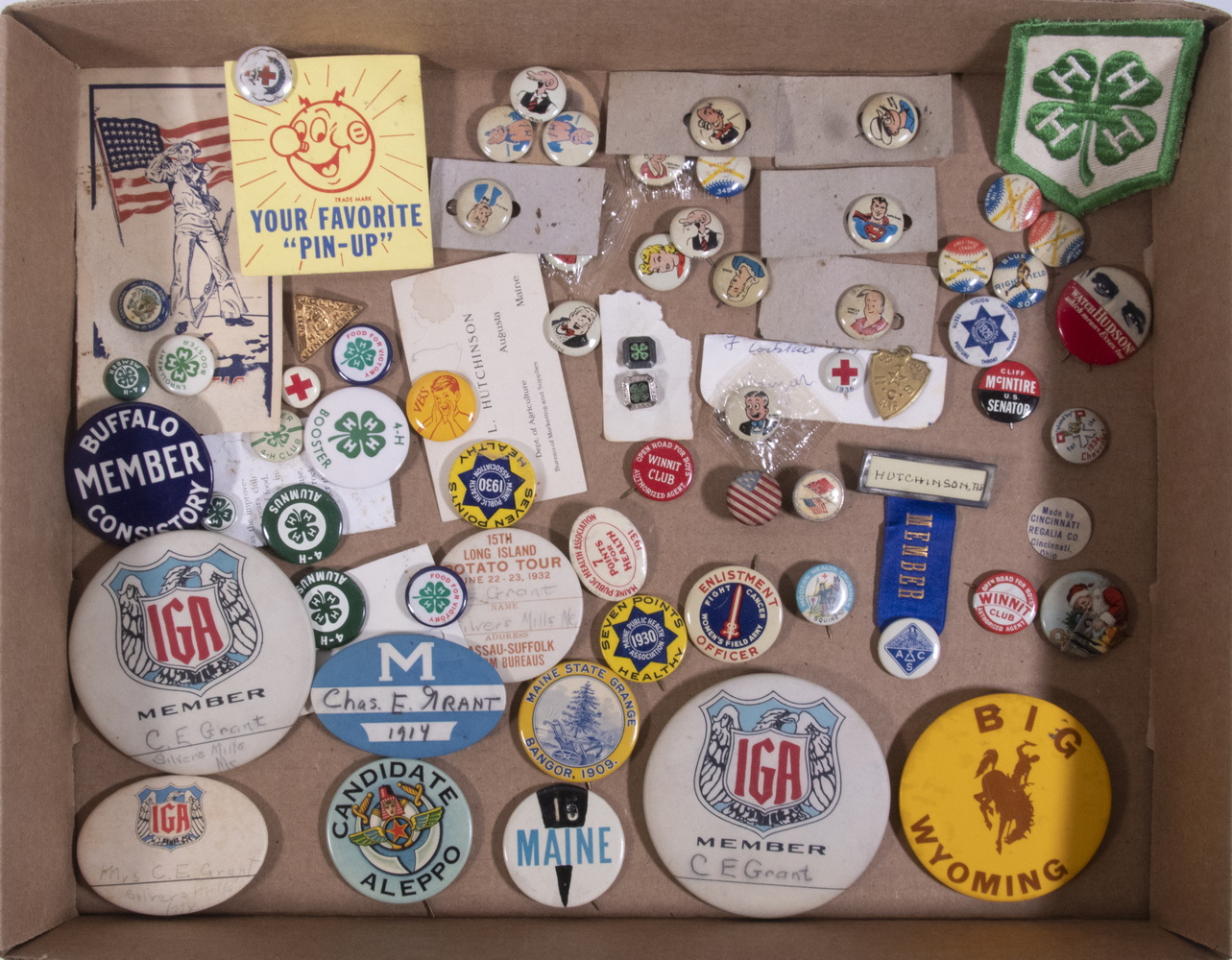 VINTAGE PINBACK BUTTON COLLECTION