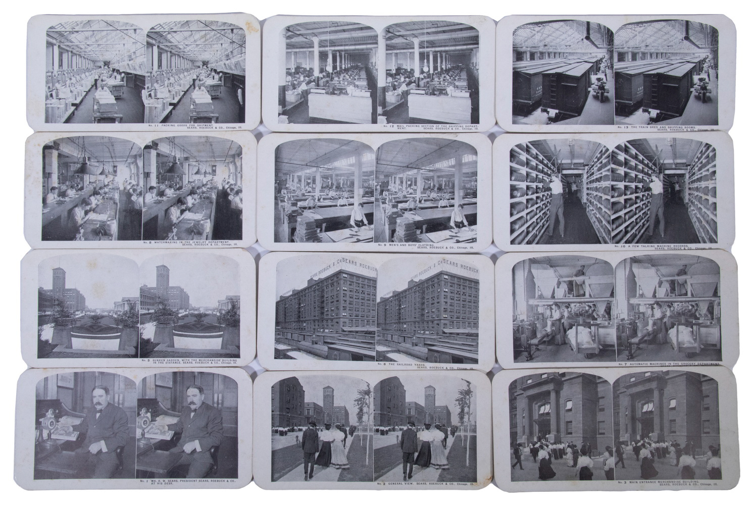SET OF STEREOVIEW CARDS "A Trip