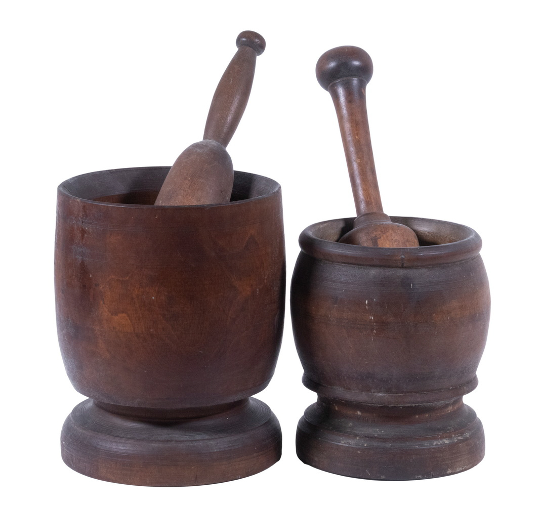 MORTAR PESTLE SETS Lot of 2  30284e