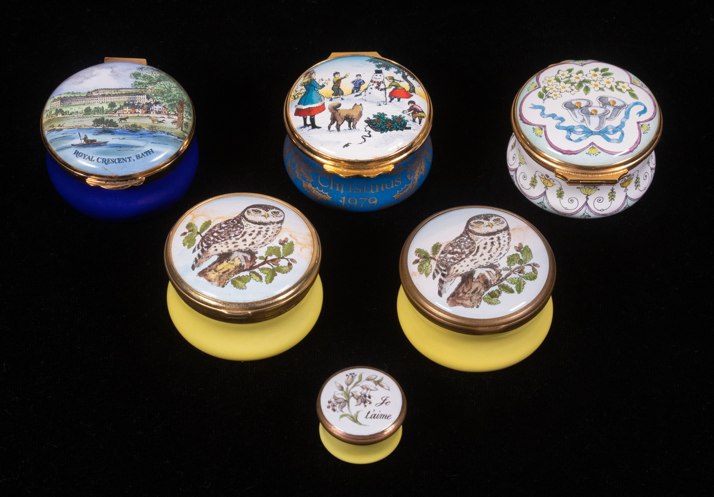 HALCYON DAYS ENAMEL TRINKET BOXES 30284b