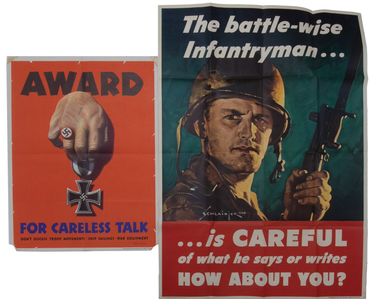 (2) AMERICAN WWII "LOOSE TALK"