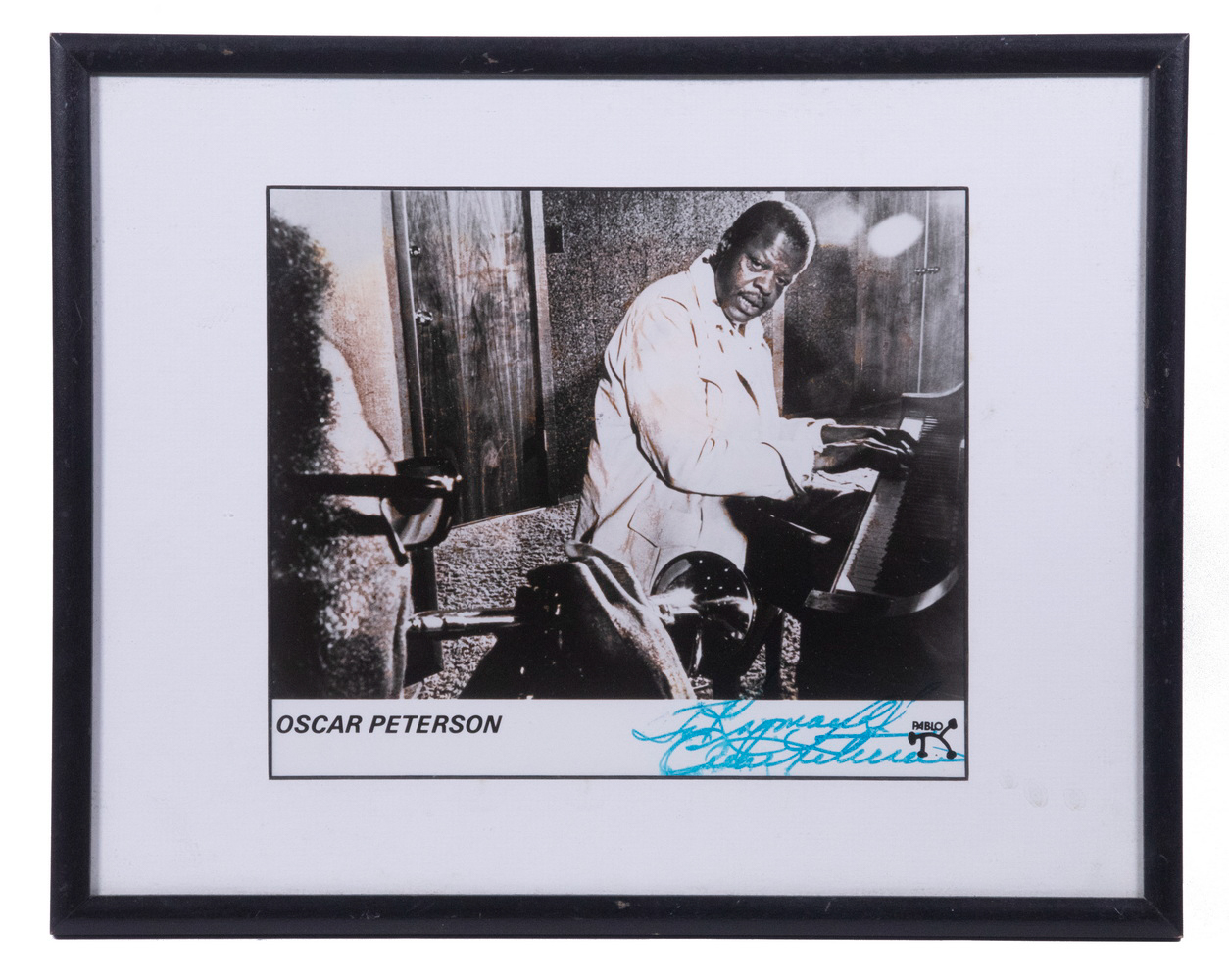 OSCAR PETERSON AUTOGRAPHED PHOTO,