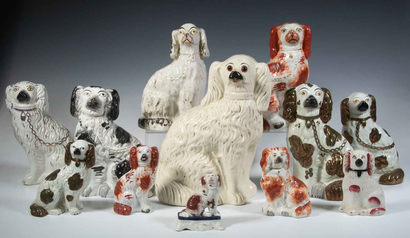 STAFFORDSHIRE SPANIEL COLLECTION