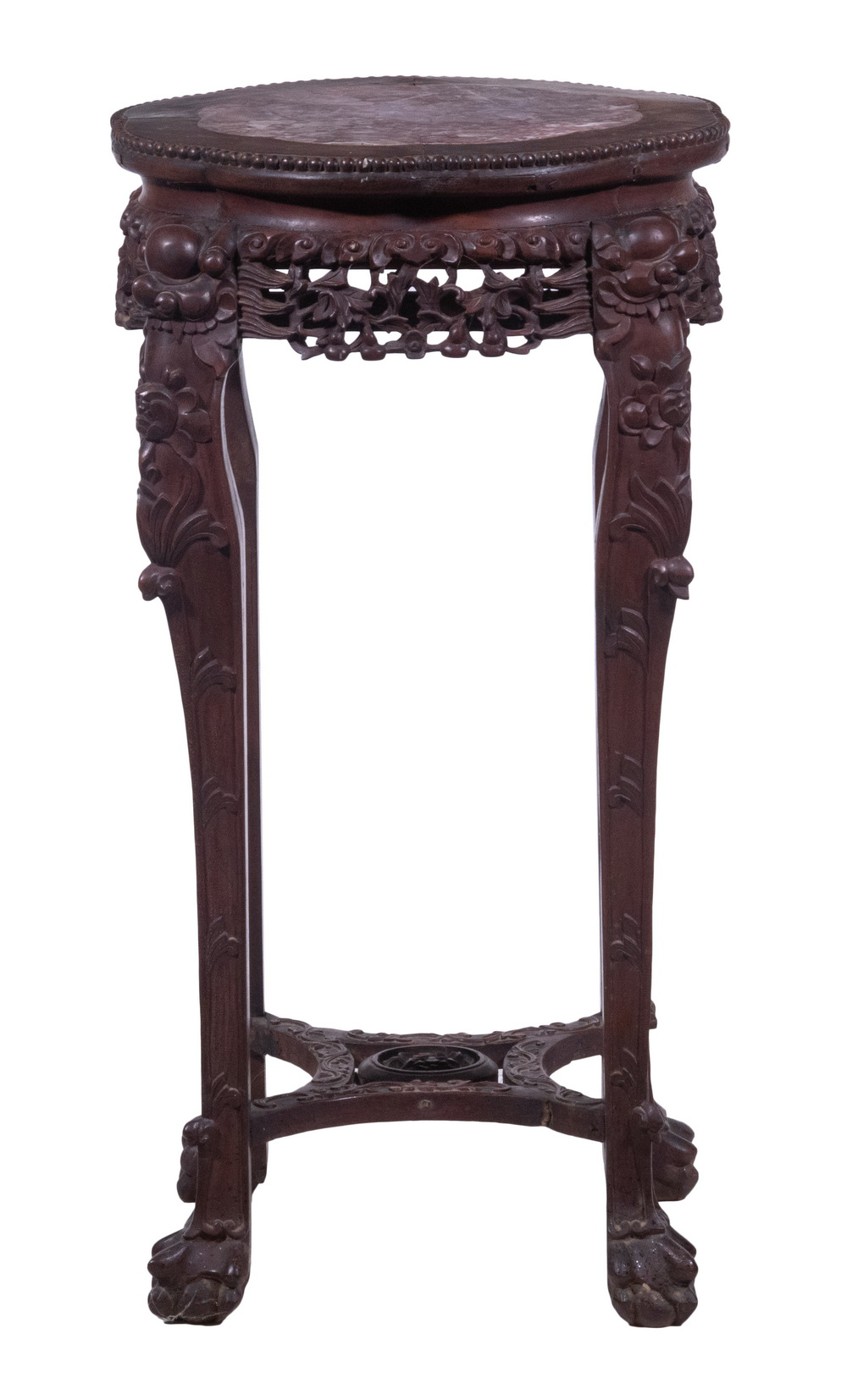 CHINESE ROSEWOOD STAND WITH INSET