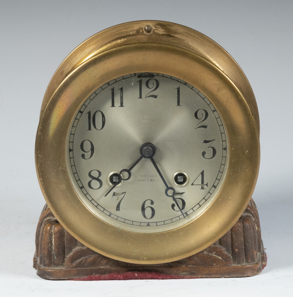 CHELSEA SHIPS BELL CLOCK Brass Cased