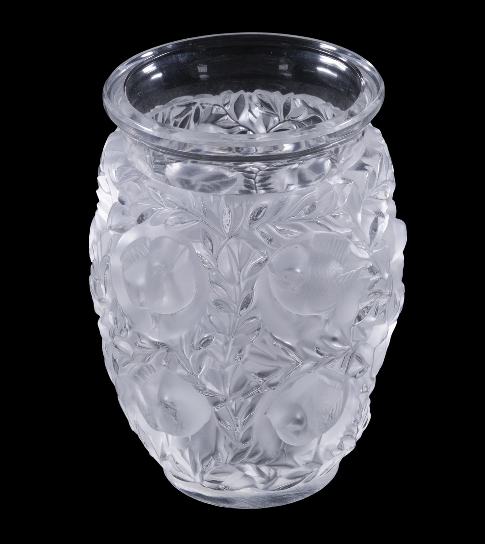 LALIQUE BAGATELLE CRYSTAL VASE 30293d