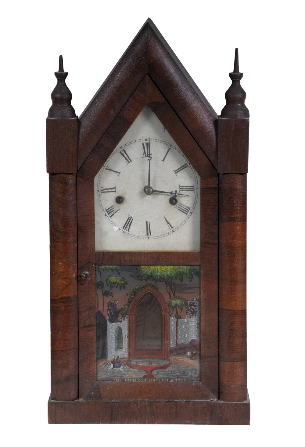 CHAUNCEY JEROME MANTEL CLOCK Mid 19th 30294a