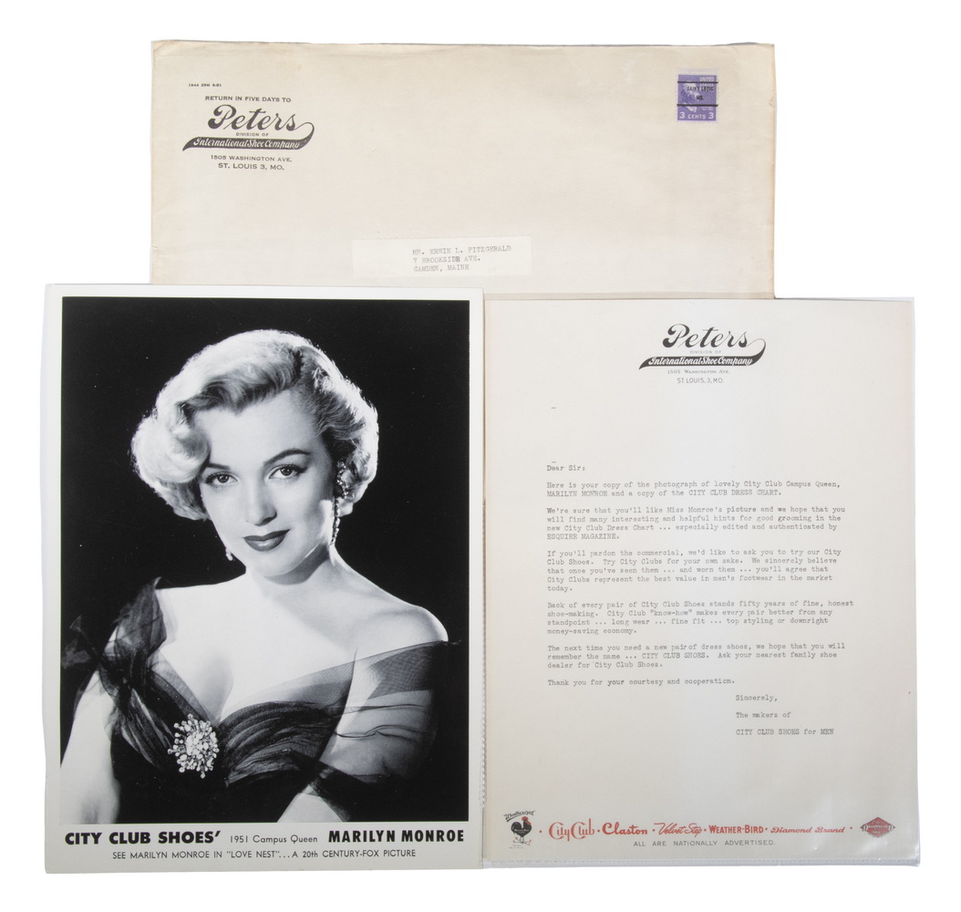 RARE MARILYN MONROE 1951 CITY CLUB 302972