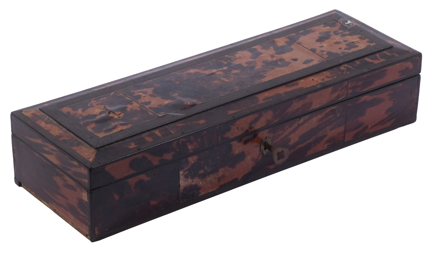 TORTOISESHELL GLOVE BOX Late 19th 3029aa