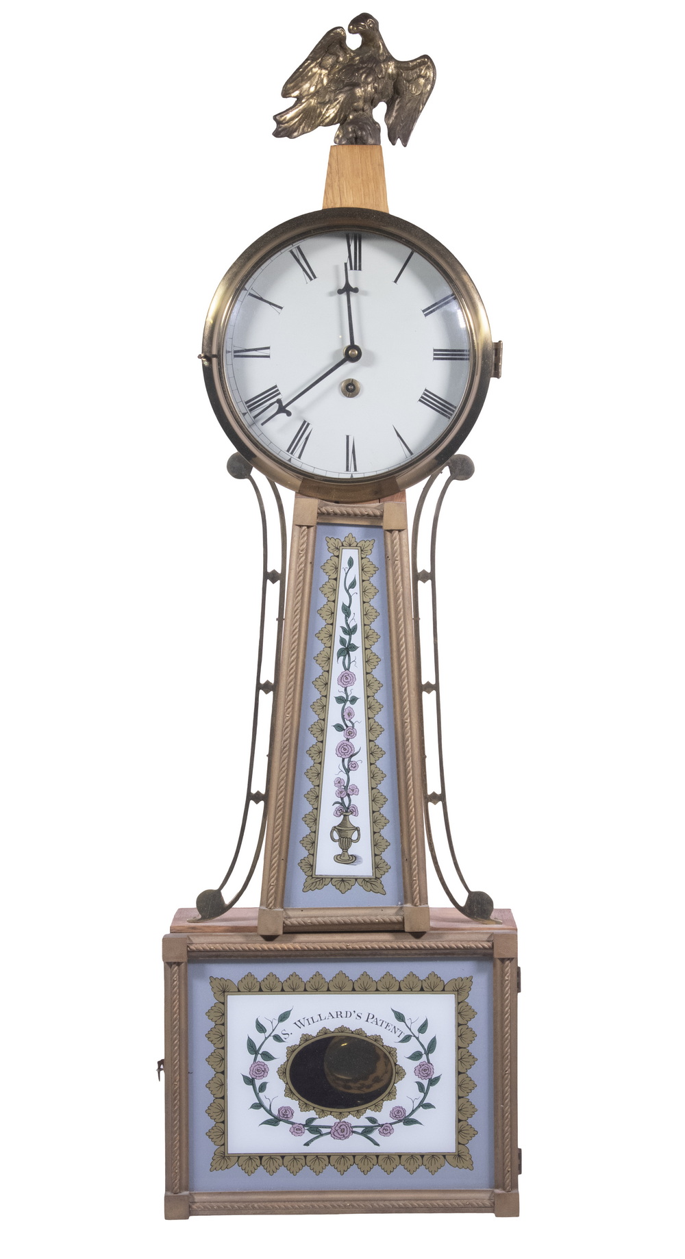 ELMER STENNES BANJO CLOCK Federal 302a47