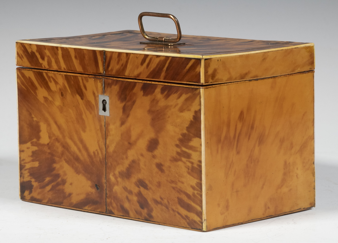 BLONDE TORTOISESHELL TEA CADDY 302a5a