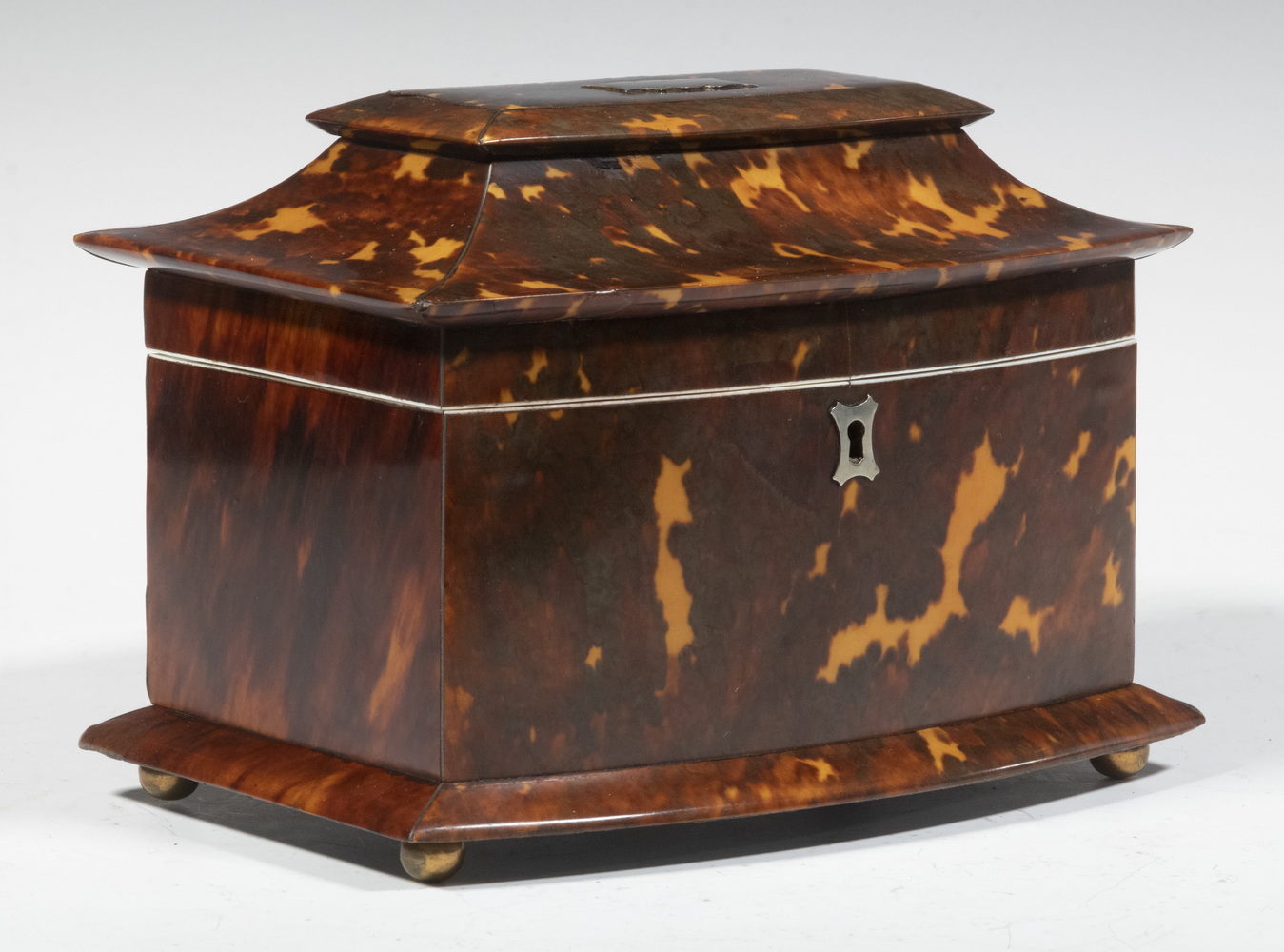 TORTOISESHELL TEA CADDY English 302a64