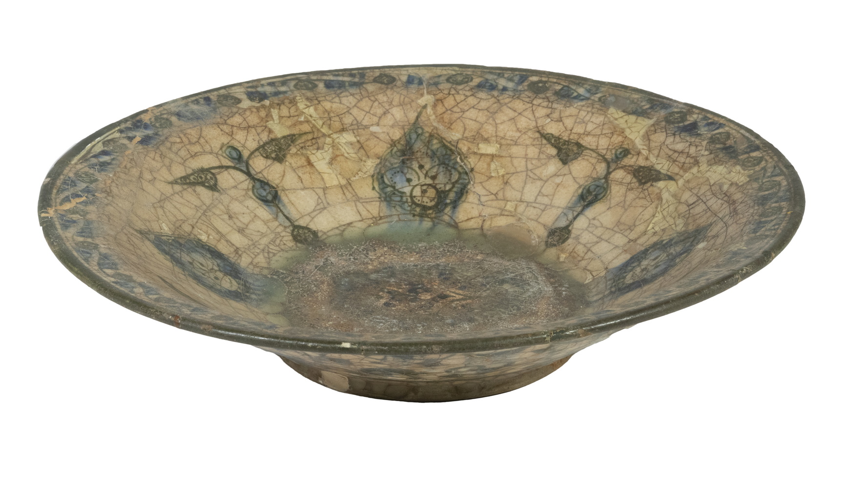 EARLY PERSIAN POTTERY BOWL Glazed