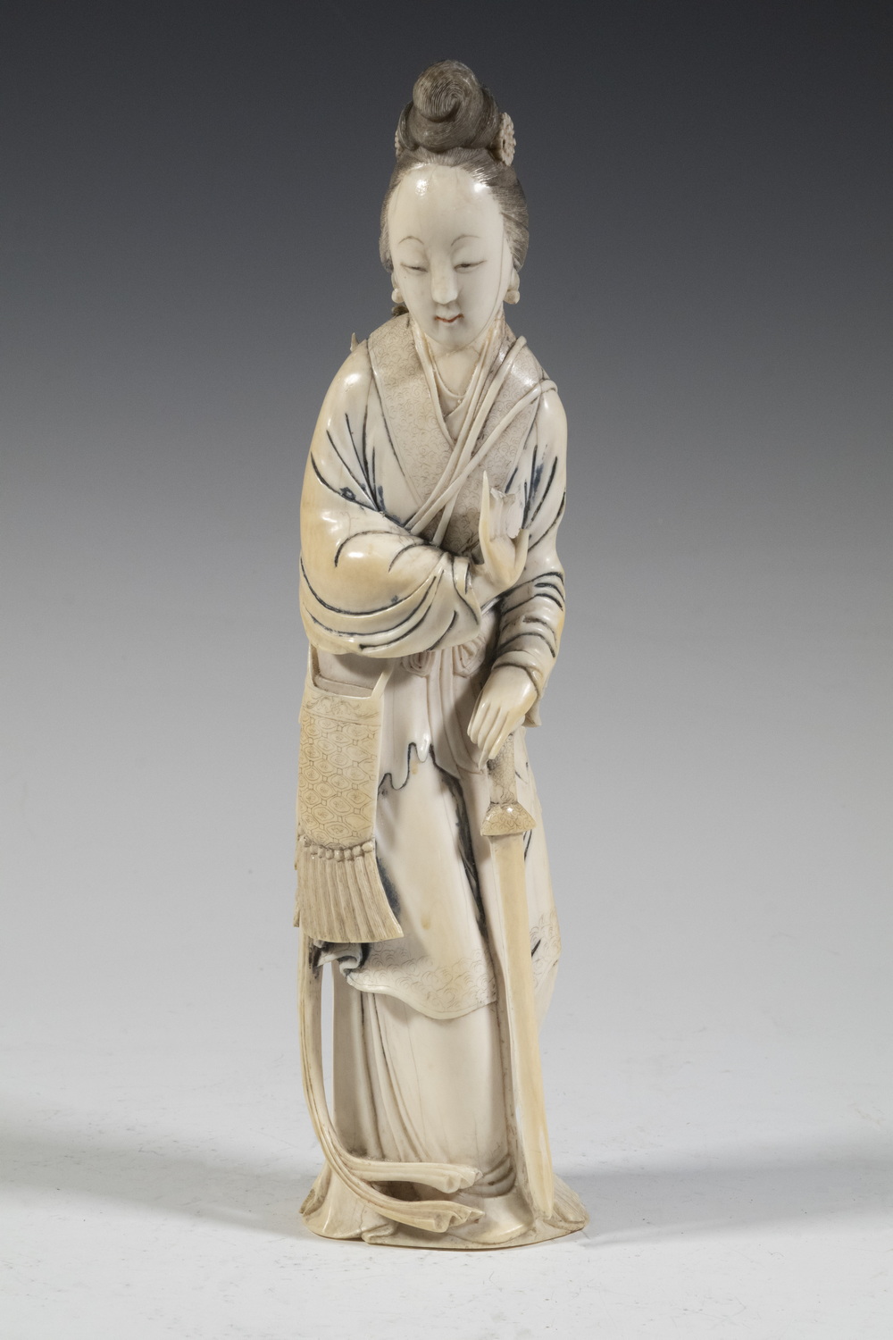 19TH C. CHINESE IVORY FIGURE OF