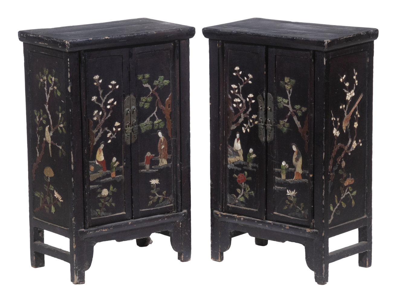 PR CHINESE BLACK LACQUERED CABINETS 302aff