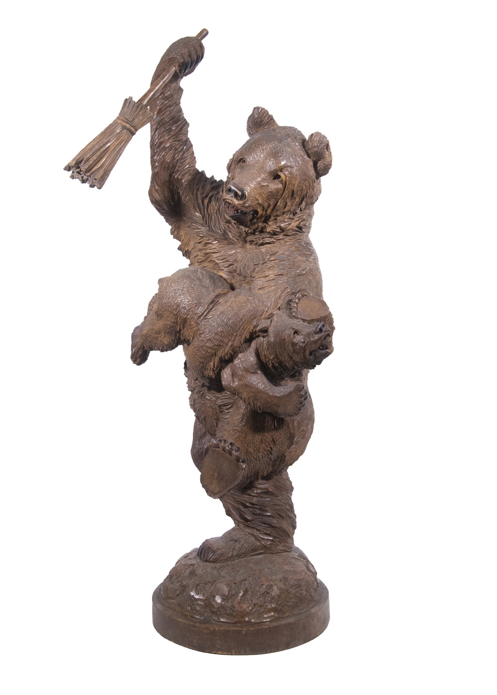 BLACK FOREST BEAR SCULPTURE Swiss 302b34