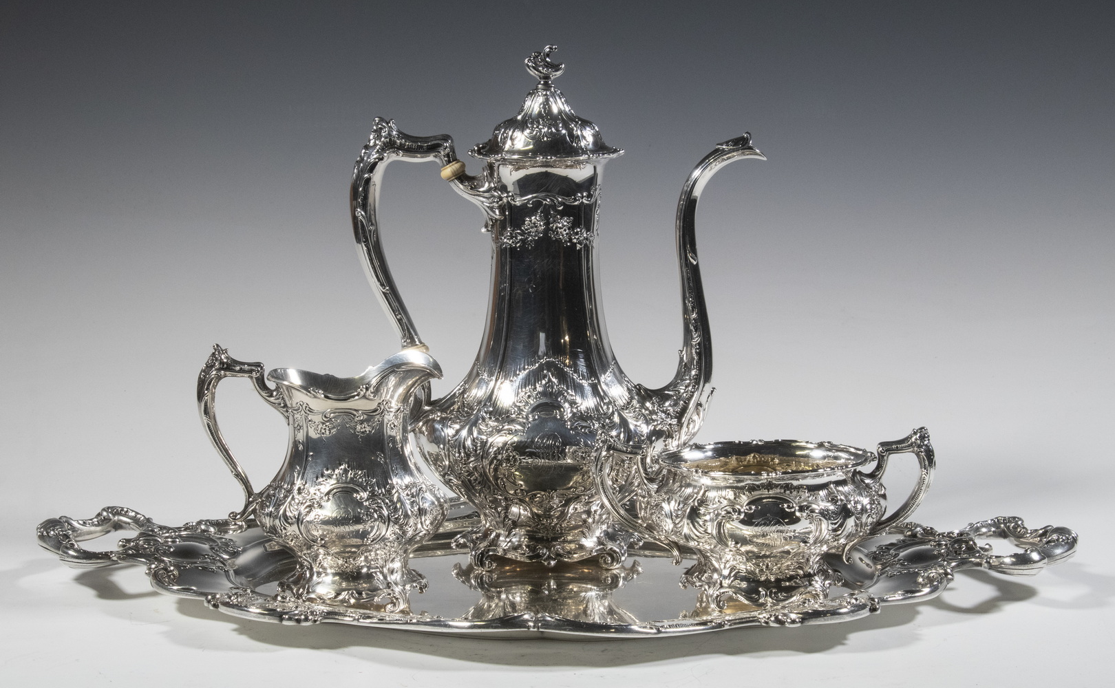 GORHAM SILVER COFFEE SERVICE WITH 302bcd