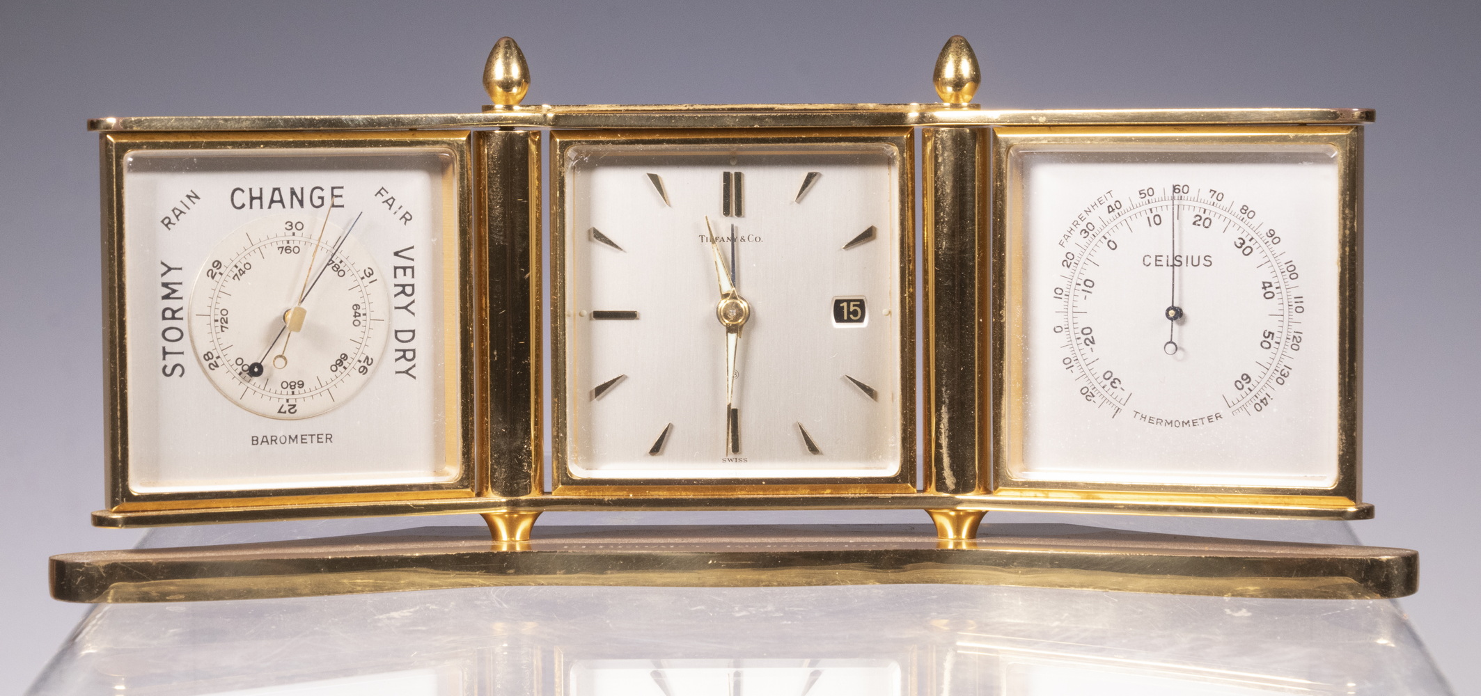 TIFFANY AND CO DESK CLOCK Central clock