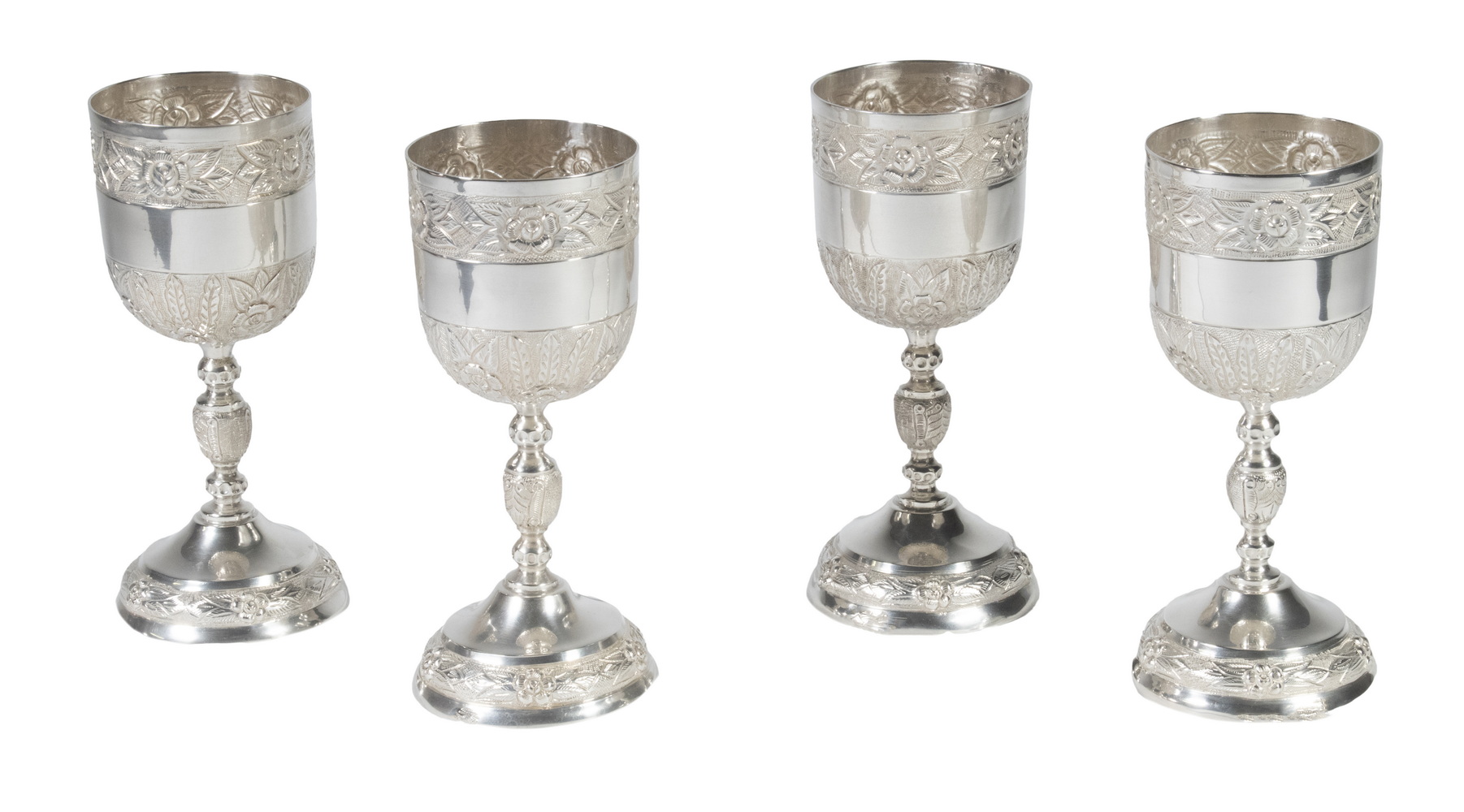 SANBORN'S MEXICAN STERLING GOBLETS