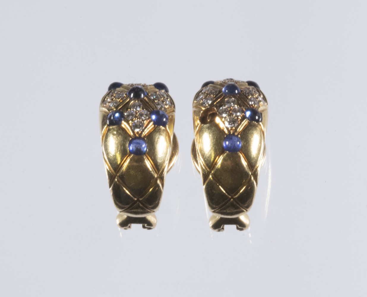 PR SAPPHIRE DIAMOND EAR CLIPS 302c49