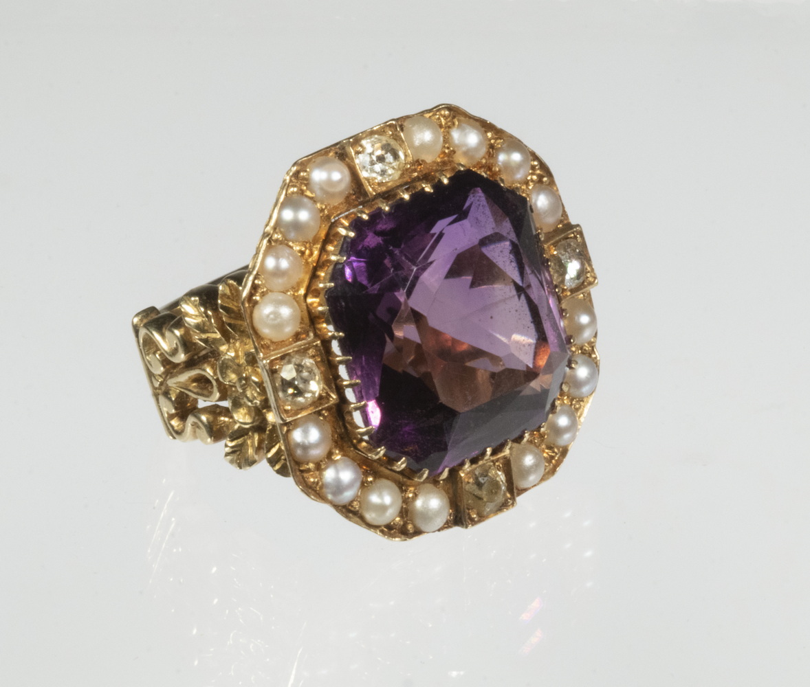 HANDMADE 18K GOLD RUSSIAN AMETHYST 302c68