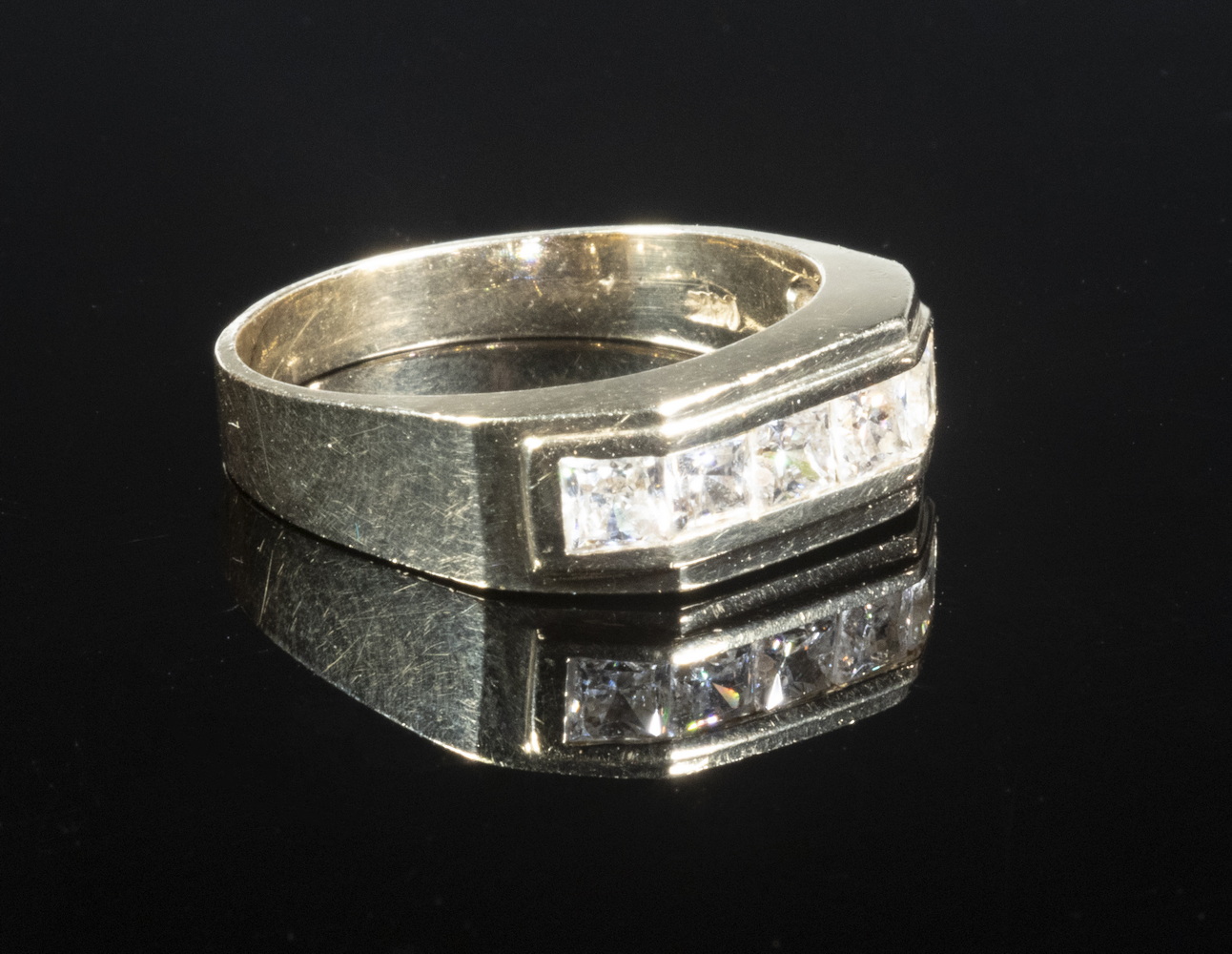 GENTS DIAMOND RING 14K Gold Ring,