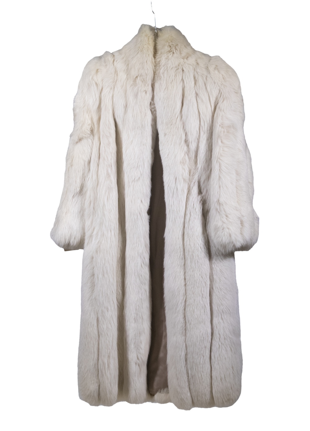 WHITE FOX FULL LENGTH FUR COAT