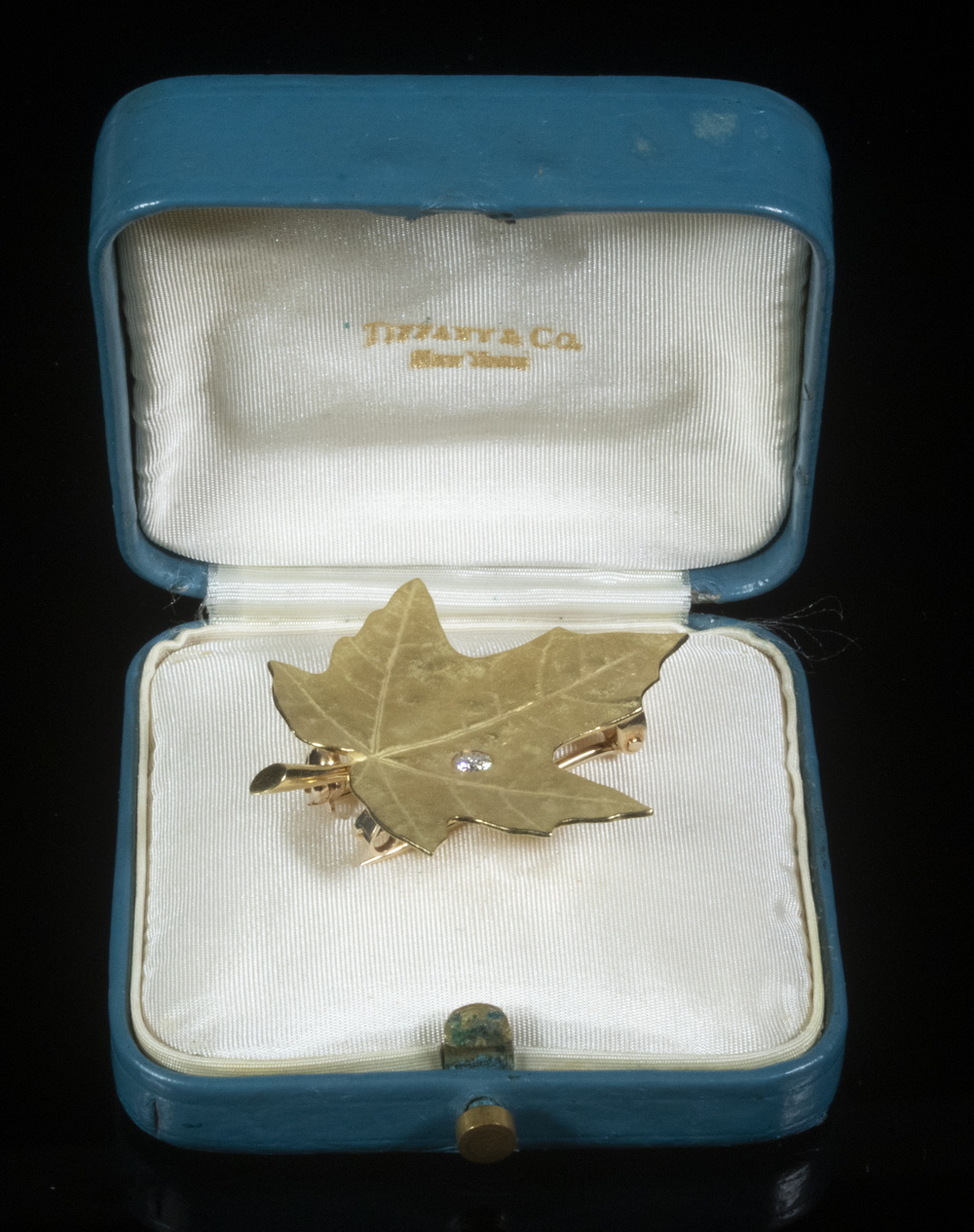 TIFFANY & CO. GOLD & DIAMOND BROOCH