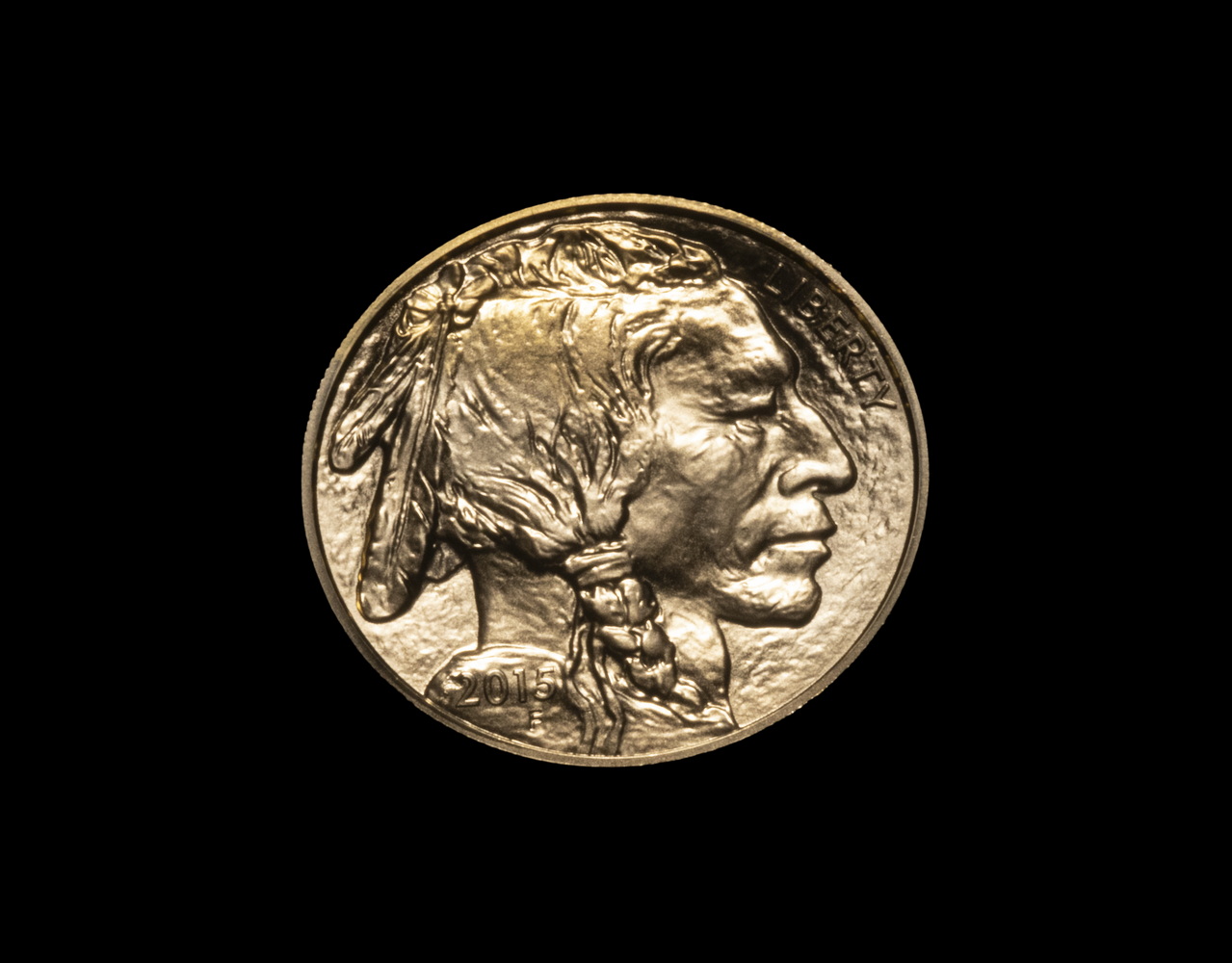 2015 50 00 GOLD AMERICAN BUFFALO 302cc5