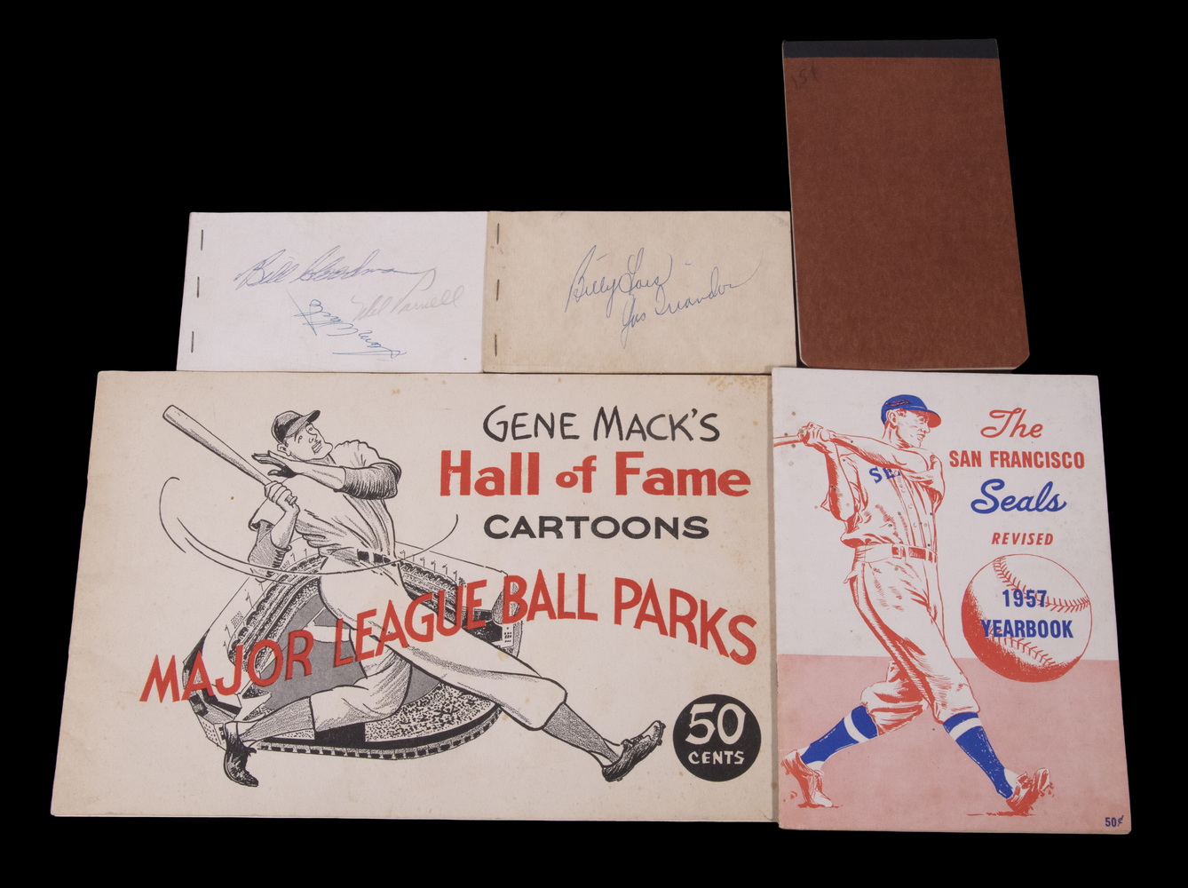  3 SMALL BASEBALL AUTOGRAPH ALBUMS 302d21