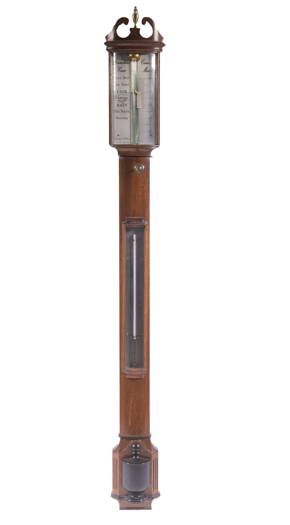 MAHOGANY STICK BAROMETER Contemporary